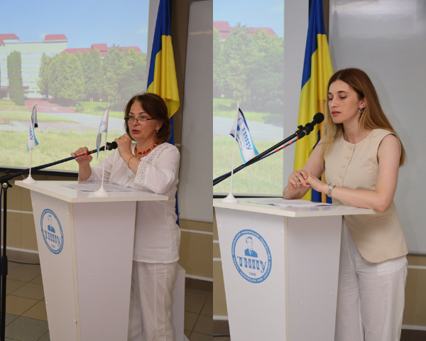 Vystupaiut Dashchenko N.M. ta Holovatska Yu.B.